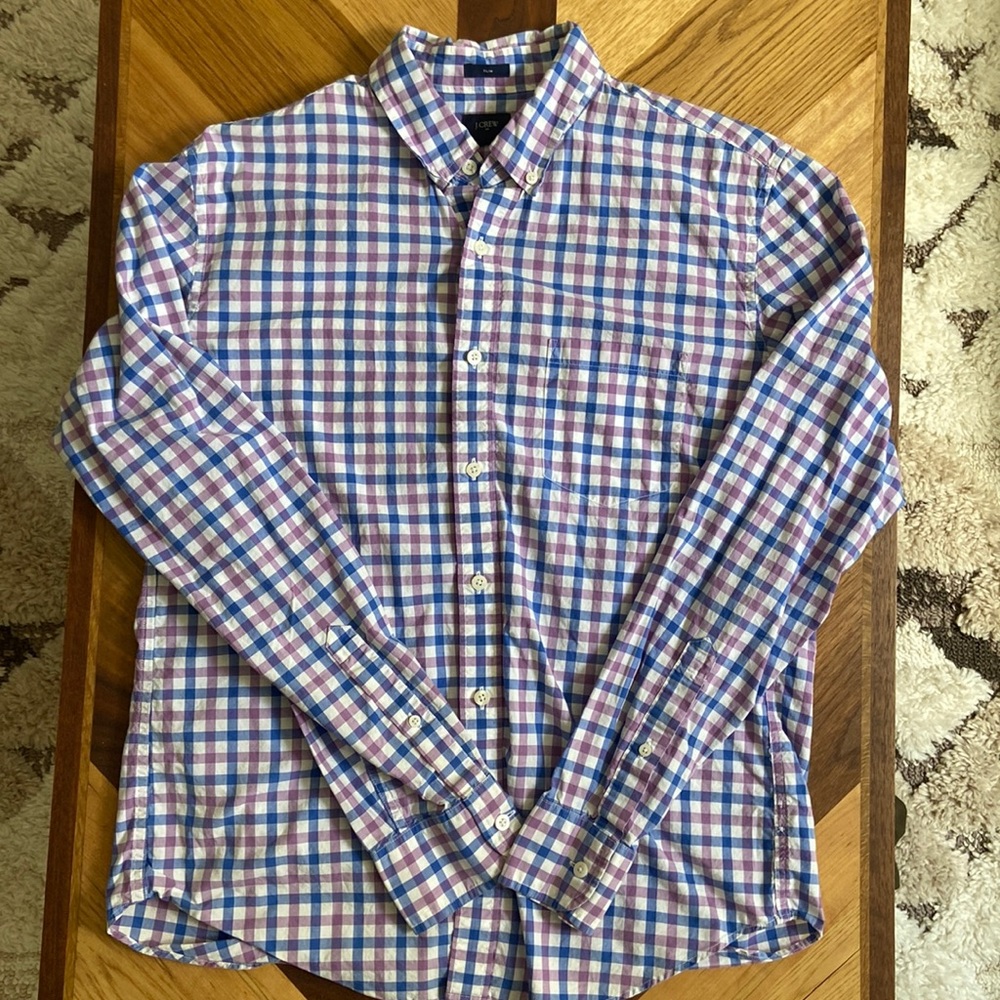 EUC Mens J. Crew Plaid Button Down